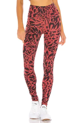 Strut This Teagan Ankle Legging Auburn Cheetah