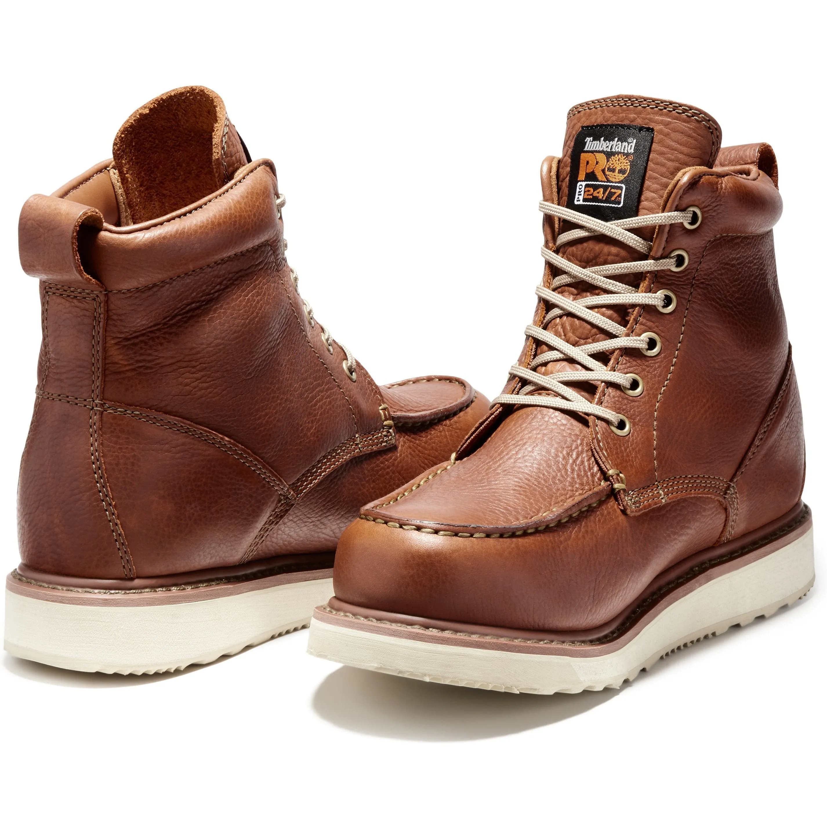 Timberland PRO Men's Wedge 6 Soft Toe Wedge Work Boot - Rust - TB153009214