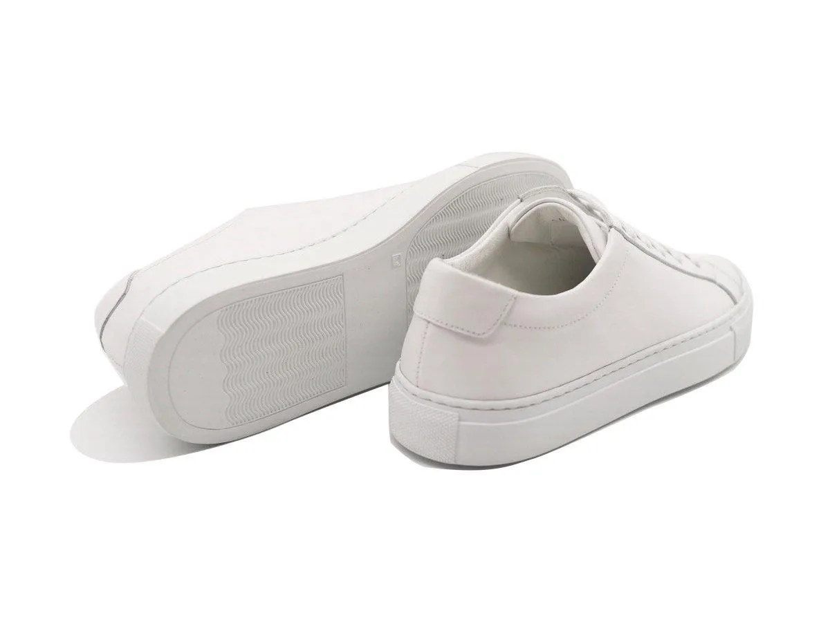 Tomlins Women's Calf Leather Low Top Sneakers - White