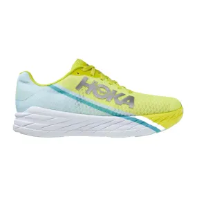 Women's Hoka One One Rocket X, Blue Glass/Evening Primrose, 8 B Medium